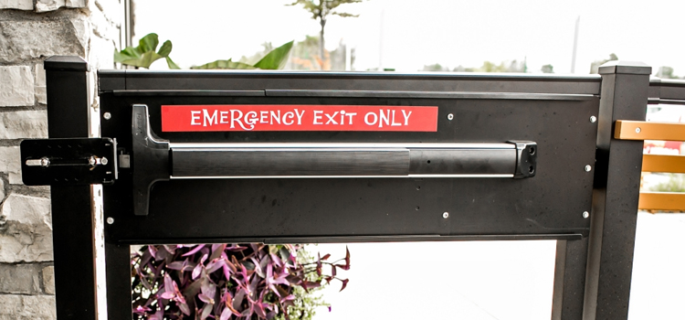 emergency push bar installation in Alum Rock